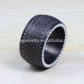 Мужское черное резиновое кольцо, плоские резиновые кольца
